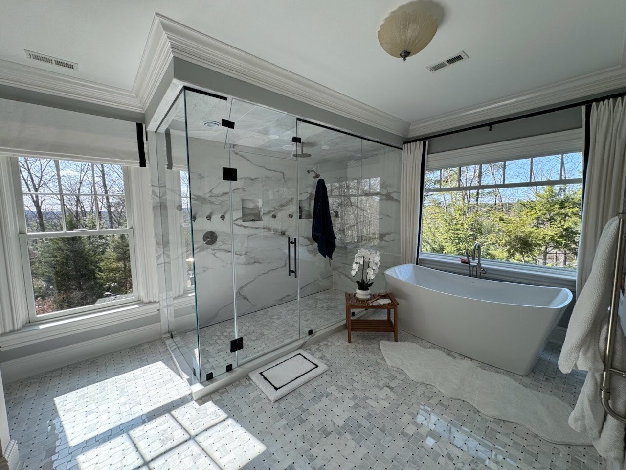 Luxury finished bathroom remodel in Berlin CT